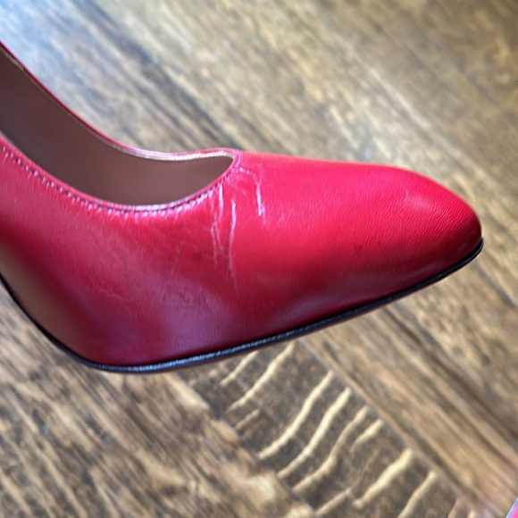 Rare Alaïa Lipstick Red 4.75" Heels 37.5 - Picture 12 of 13